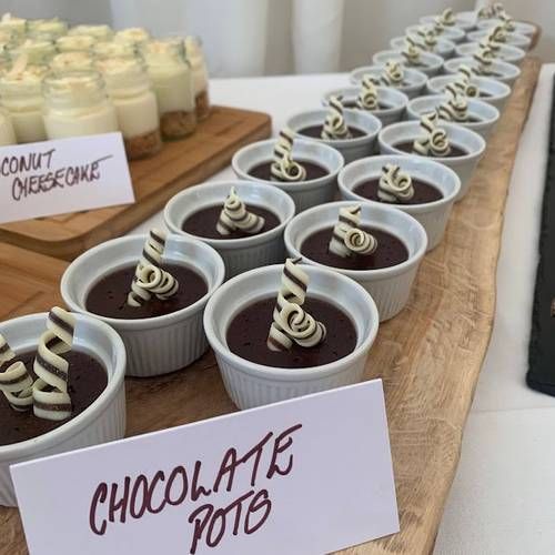 Mini Dessert Table: Chocolate Pots