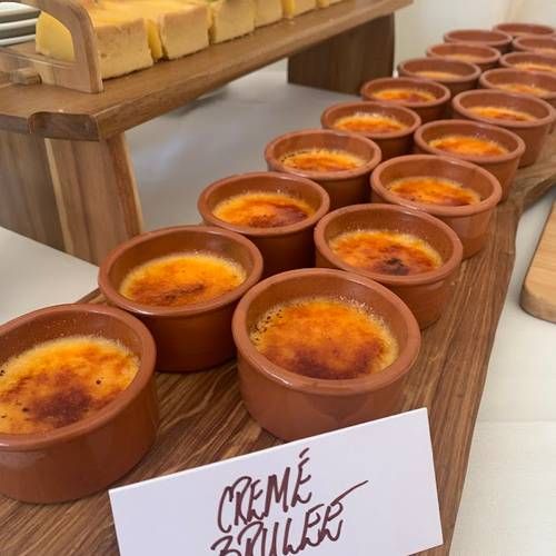 Mini Dessert Table: Creme Brulee